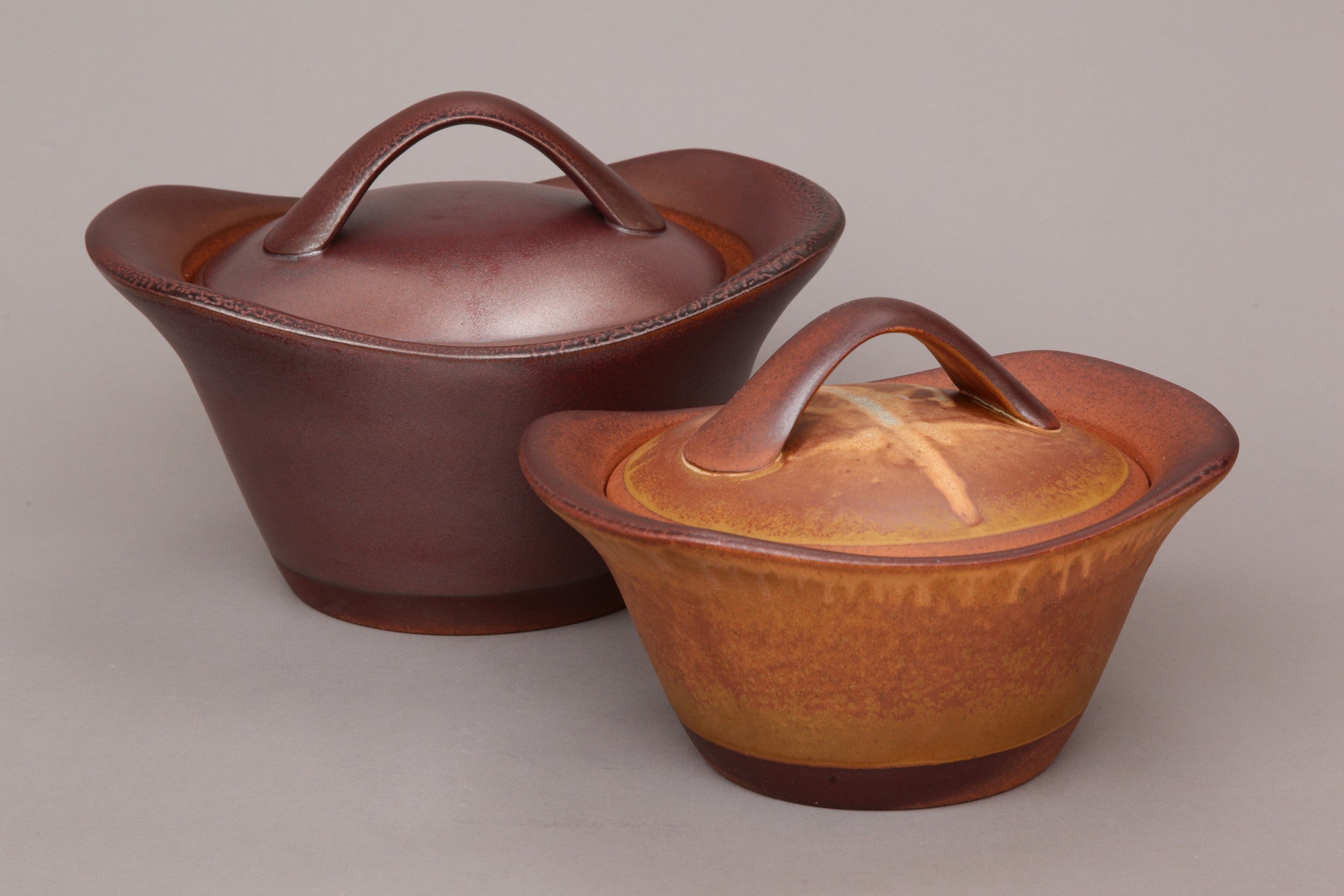 Veggie Steamer for 2 Servings - Flameware and Stoneware Clay Pots